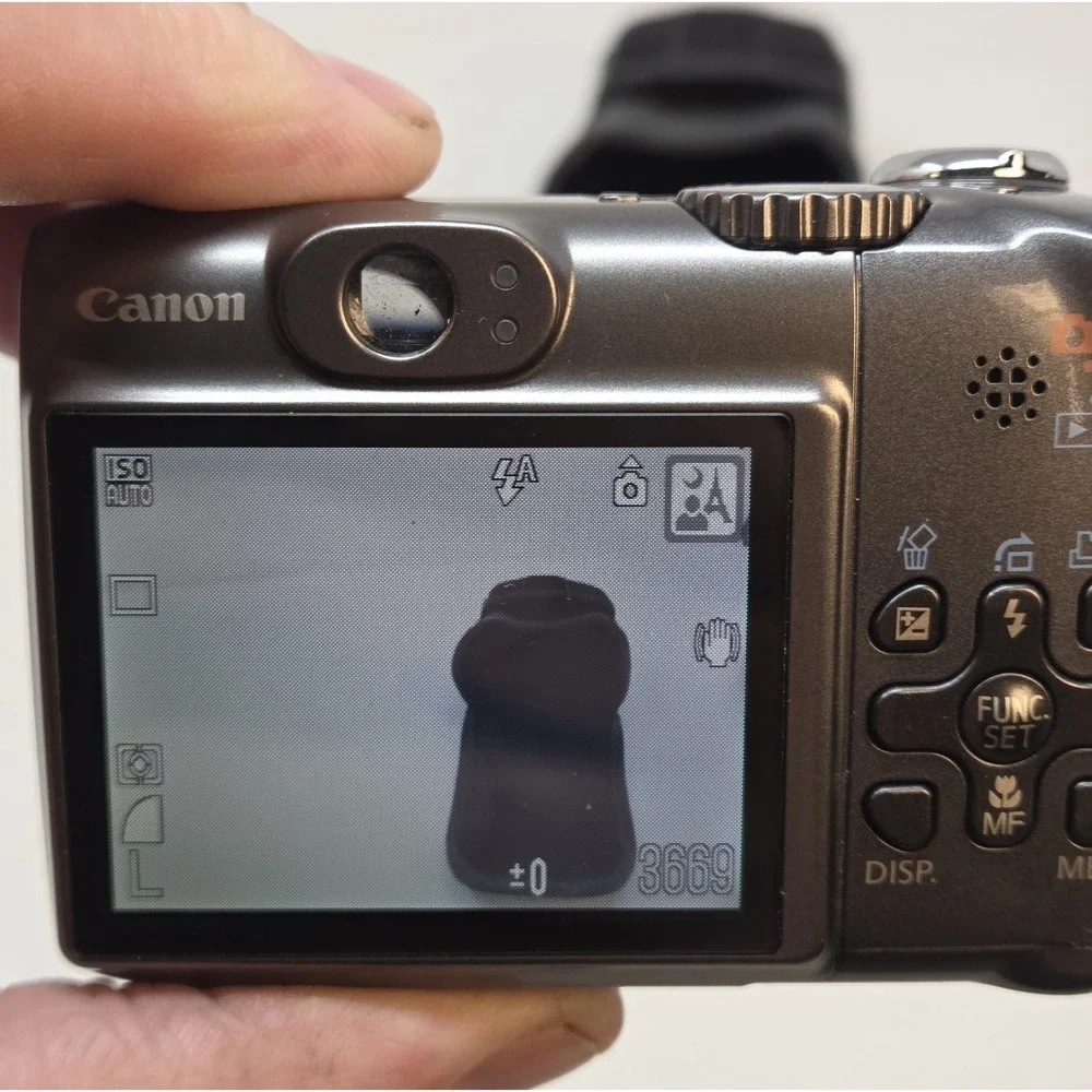 Canon PowerShot A590 IS 8.0MP CCD Digicam 4x Zoom Digital Camera Tested Working